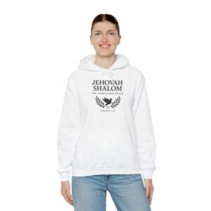Jehovah Shalom Unisex Hoodie | Religious Sweatshirt, Comfort Wear, Spiritual Gift, Faith Hoodie, Peaceful Apparel, Inspirational Clothing